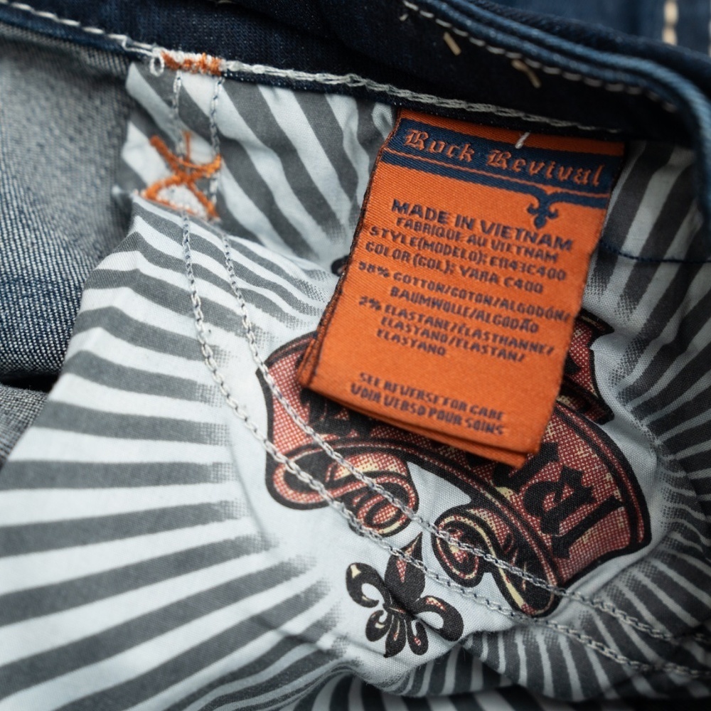 Rock Revival Yara Cuffed Stretch Capri Jeans - Picture 8 of 13